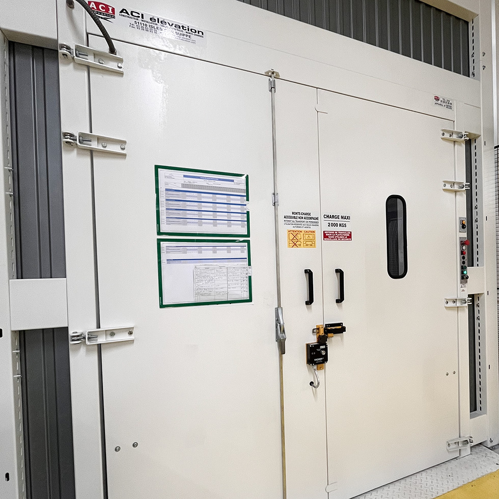 Monte-charges - visuel 1 fabricant ACI élévation