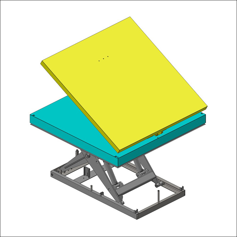 plateau basculant pour table élévatrice