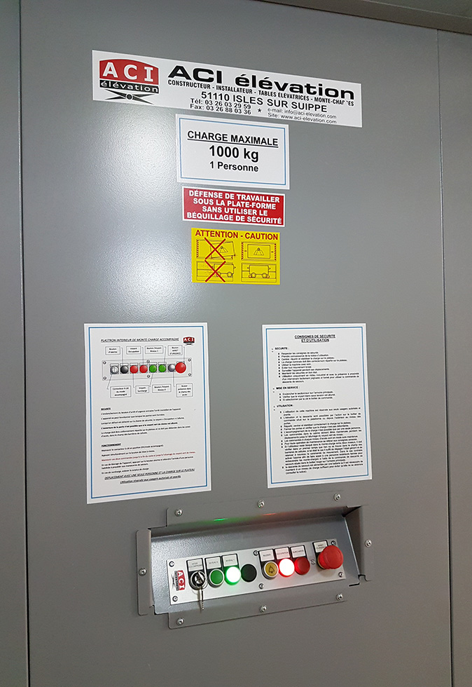 Monte-charge accompagné - C1S AC